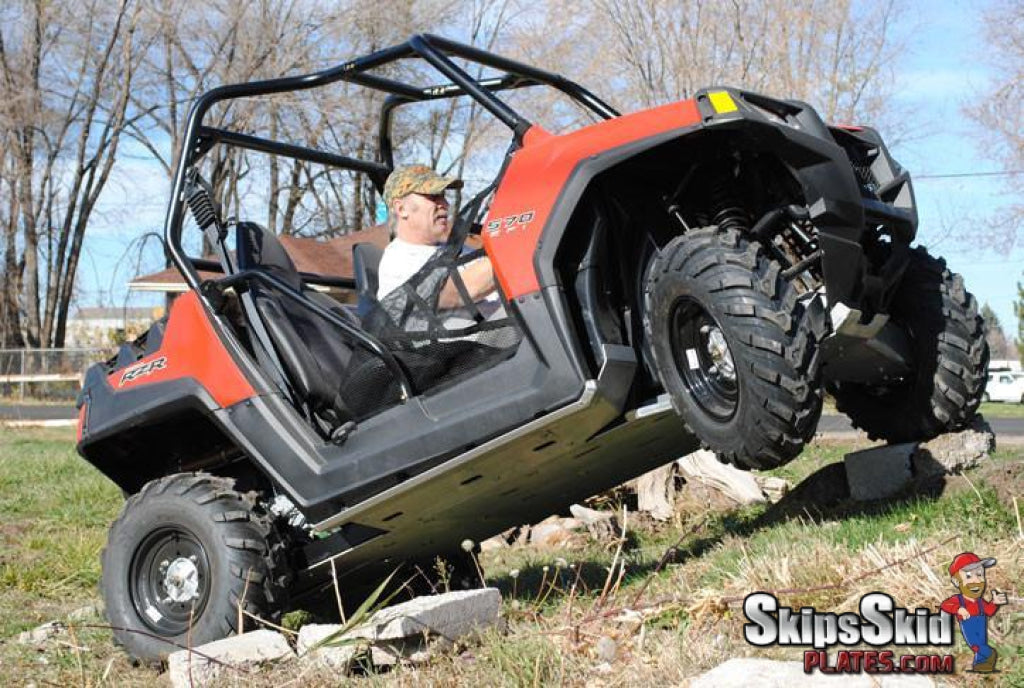 Polaris RZR 570 Ricochet 2-Piece Aluminum Rock Slider and Floorboard Guards UTV Skid Plates