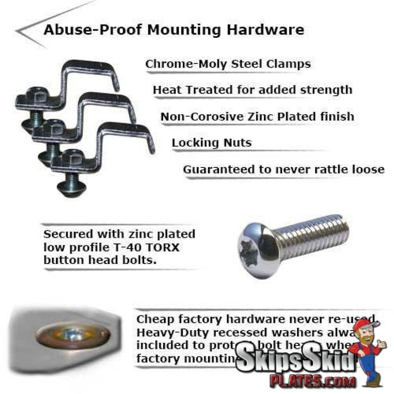 Polaris RZR 800 Ricochet 2-Piece Aluminum Rock Slider and Floorboard Guards UTV Skid Plates