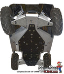 Polaris RZR-S 1000 Ricochet 10-Piece Complete Aluminum or UHMW Skid Plate Set - Aluminum Only UTV Skid Plates
