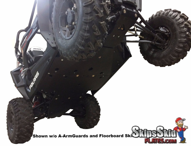 Polaris RZR Trail S Premium and Ultimate Ricochet 10-Piece Complete Aluminum Skid Plate Set UTV Skid Plates