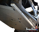 Polaris RZR Trail S Premium and Ultimate Ricochet 10-Piece Complete Aluminum Skid Plate Set UTV Skid Plates