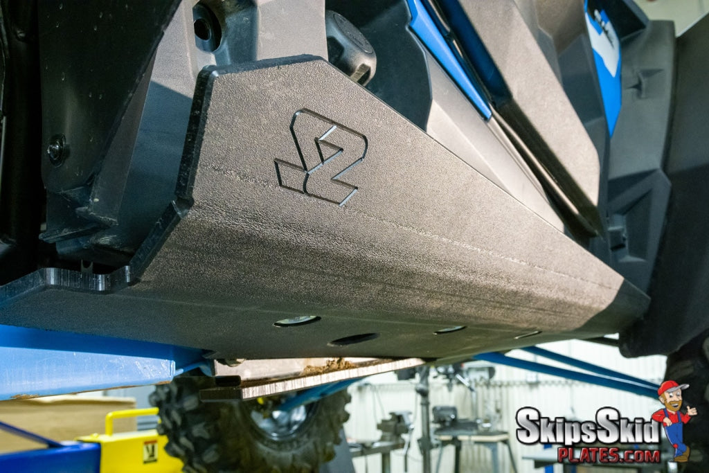 Polaris RZR Turbo S UHMW Skid Plate Kit with Integrated Rock Sliders 2021