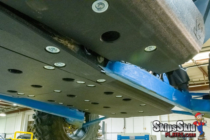 Polaris RZR Turbo S UHMW Skid Plate Kit with Integrated Rock Sliders 2021