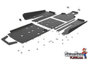 Polaris RZR Turbo S UHMW Skid Plate Kit with Integrated Rock Sliders 2021