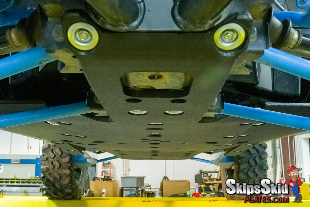 Polaris RZR Turbo S UHMW Skid Plate Kit with Integrated Rock Sliders 2021