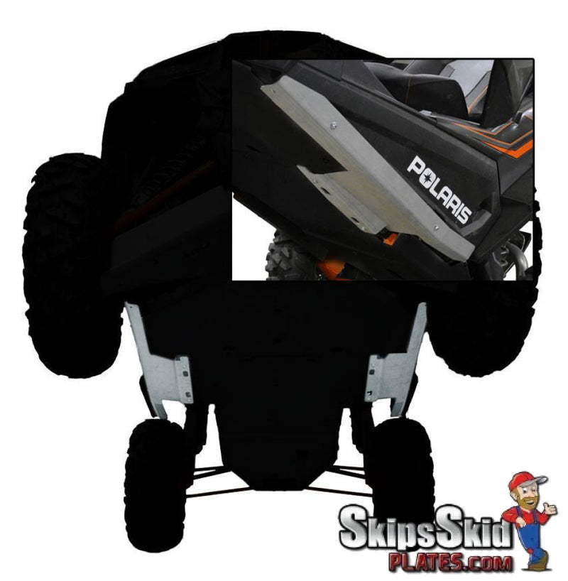 Polaris RZR XP 1000 Desert Edition Ricochet 2-Piece Aluminum Rock Sliders UTV Skid Plates