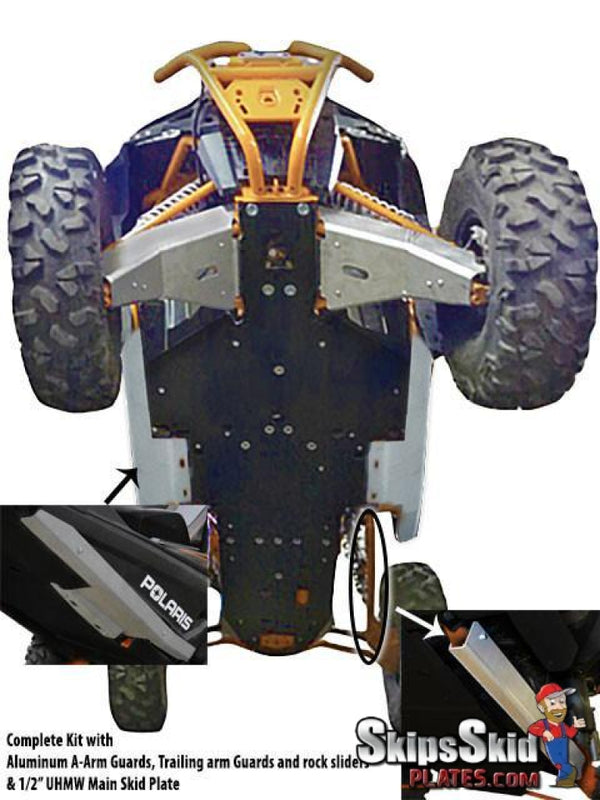 Polaris RZR XP 1000 High-Lifter Ricochet 10-Piece Complete Customizable Armor Kit UTV Skid Plates