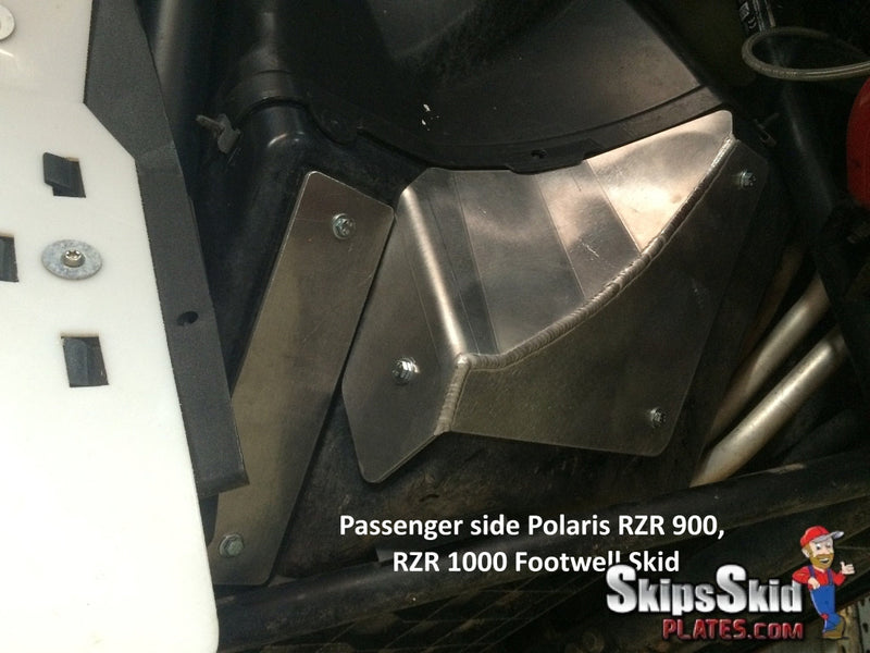 Polaris RZR XP 1000 Trails and Rocks Ricochet 2-Piece Footwell Skid Plate Set