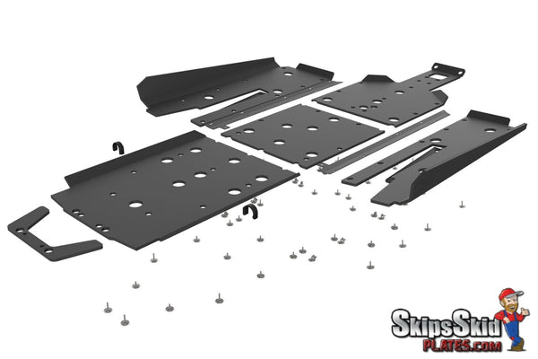 Polaris RZR XP 1000 | XP Turbo UHMW Skid Plate Kit with Integrated Rock Sliders 2014-2022