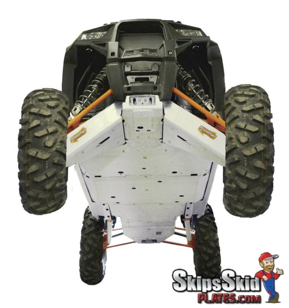 Polaris RZR XP-4 1000 High-Lifter Ricochet 12-Piece Complete Aluminum Skid Plate Set UTV Skid Plates