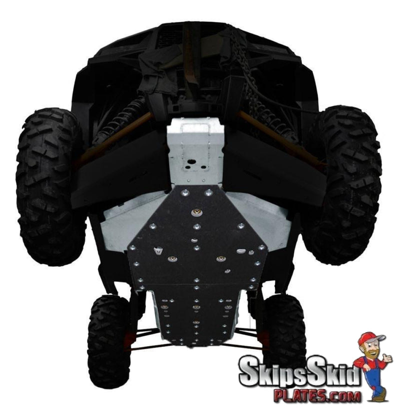 Polaris RZR XP Turbo EPS Ricochet 4-Piece Full Frame Skid Plate Set UTV Skid Plates