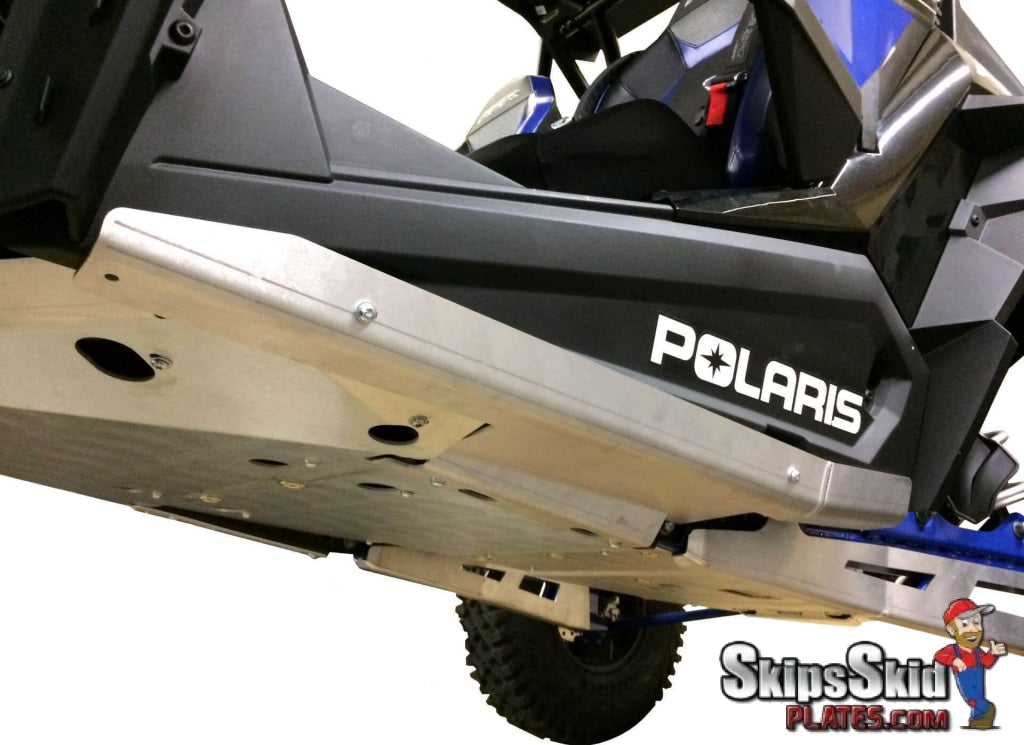 Polaris RZR XP Turbo S Ricochet 2-Piece Aluminum Rock Sliders UTV Skid Plates