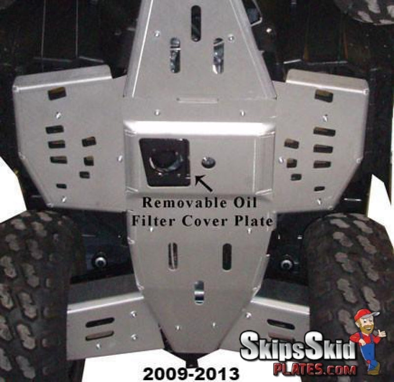 Polaris Sportsman 550 Ricochet 2-Piece Full Frame Aluminum Skid Plate Set ATV Skid Plates
