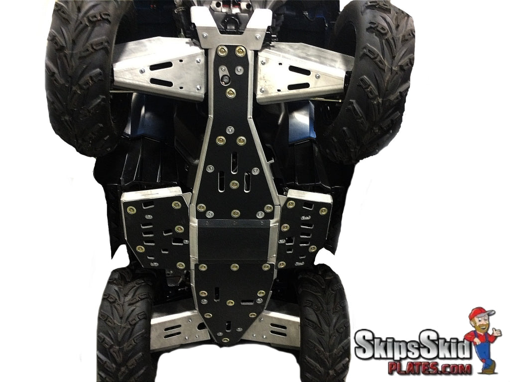 Polaris Sportsman 550 Ricochet 8-Piece Complete Aluminum or with UHMW Layer Skid Plate Set ATV Skid Plates