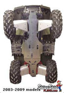 Polaris Sportsman 700 Ricochet 6-Piece Complete Aluminum Skid Plate Set - 2003-2010 ATV Skid Plates