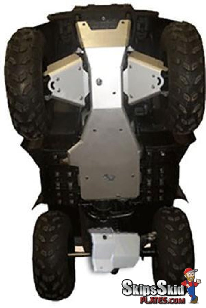 Yamaha Big Bear Ricochet 7-Piece Complete Aluminum Skid Plate Set - 2007-2014 I.R.S ATV Skid Plates