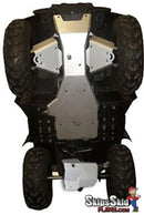 Yamaha Big Bear Straight Axle Model Ricochet 5-Piece Complete Aluminum Skid Plate Set ATV Skid Plates