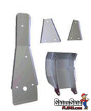 Yamaha Blaster Ricochet 4-Piece Complete Aluminum Skid Plate Set ATV Skid Plates