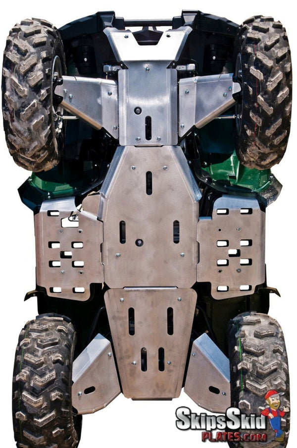 Yamaha Grizzly 550 Ricochet 10-Piece Complete Aluminum Skid Plate Set with 1/4 UHMW Overlay ATV Skid Plates
