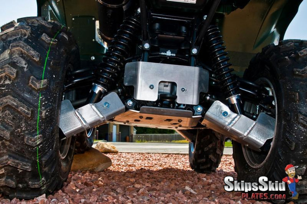 Yamaha Grizzly 550 Ricochet 10-Piece Complete Aluminum Skid Plate Set with 1/4 UHMW Overlay ATV Skid Plates