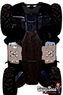 Yamaha Grizzly 550 Ricochet 2-Piece Floor Board Skid Plate Set ATV Skid Plates
