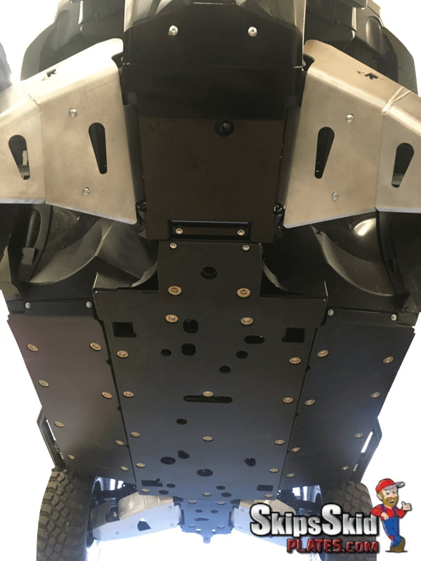 Yamaha Wolverine R Max 2 Ricochet 9-Piece Complete Aluminum Skid Plate Set ATV Skid Plates
