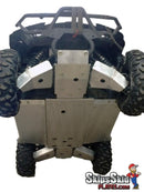 Yamaha Wolverine Ricochet 9-Piece Complete Aluminum Skid Plate Set with 3/8 UHMW UTV Skid Plates